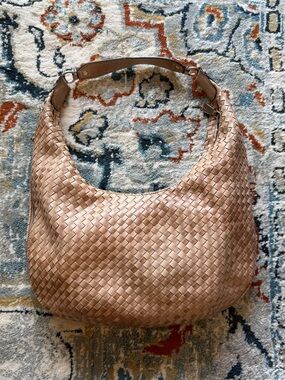 Guess Woven Hobo Bag in Light Brown